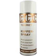 Kupfer - Beschichtungs - Spray 98,5% rein - Sprühdose 400 ml, wetterfest - Torrey