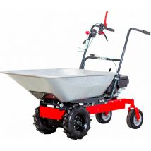 Brouette à moteur thermique avec benne en acier galvanisé 80L 200KG 3,2CH 2 vitesses Torros MK200F