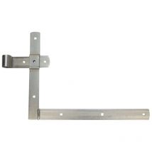 Torwinkelbänder einseitig gerollt, o.Kegel,Schenkel 400 x 300mm,Edelstahl-Effekt