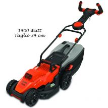 Tosaerba Elettrico 1400 Motore a Spinta Black Decker Tagli Erba Prato Rasaerba