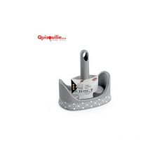 Tosca, grauer Glashalter für Lebensmittel von höchster Qualität, 100 % Made in Italy