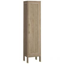Columna Baño a Suelo 1 Puerta 160 x 35,7 x 32,5cm Roble natural Tirador Oro