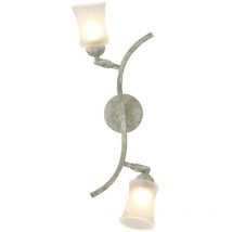 Inspired Clearance - Toscano Wall Lamp 2 Light G9 White/French Gold