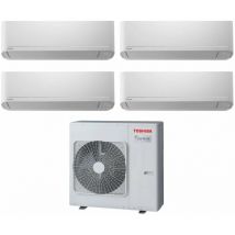 Toshiba - quadri split inverter air conditioner series seiya 7+13+16 (7+12+12+15) ras-4m27u2avg-e r-32 wi-fi optional 7000+13000+16000