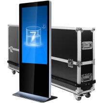 Totem vidéo 43'', full hd, 500 cd, 24h/7j, Indoor + Flightcase