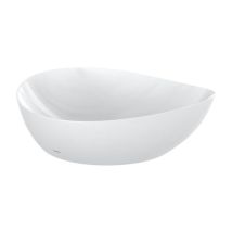 Lavabo da Appoggio TOTO – Linearceram – Bianco – Asimmetrico – 460x420x177mm