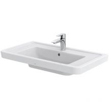 TOTO CF Waschtisch, 1 Hahnloch, mit Überlauf, 854x483mm,