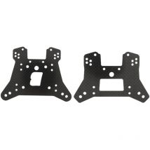 Tour d'amortisseur rc arrière avant en fibre de carbone légère, durable et robuste, remplacement de la tour d'amortisseur rc pour Traxxas Sledge