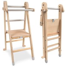 Tp Toys - Tour D'Apprentissage Pliable Montessori En Bois Fsc