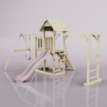 Tour de jeux Polarplay Strömsund Rosa 472 x 358 cm Balançoire pour enfants