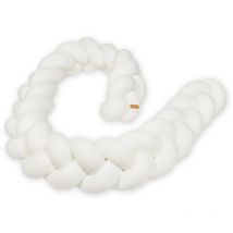 Tour de lit - coussin de tour de lit - coussin de tresse de serpent de lit - 3,5 mètres - crème