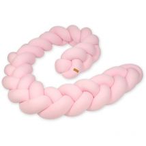 Viking Choice - Tour de lit - coussin tour de lit - coussin tresse de serpent de lit - 3,5 mètres - rose clair
