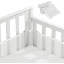 Tour de lit pour cabine de bébé, tour de lit, doublure en maille 3D, sans danger pour la circulation de l'air du berceau, adapté à tous les types de