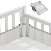 Tour de lit pour cabine de bébé, tour de lit pour berceau, doublure en maille 3D, sans danger pour la circulation de l'air du berceau, adapté à tous