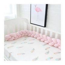 Tour de lit tressé 3M coleur de Rose Tour de lit bébé- Trimec