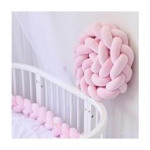 Tour de lit tressé 3M coleur de Rose Tour de lit bébé--TRIMEC