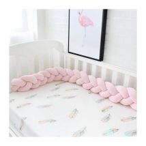 Tour de lit tressé 3M coleur de Rose Tour de lit bébé Trimec