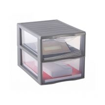 Tour de rangement Orgamix plastique , l.26 x P.36.6 x H.25.5 cm - Sundis