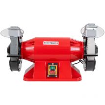 Touret À Meuler Dia. 200 Mm 2950 Rpm 900 W 230v Arbre 32 Mm Y Compris Deux Meules Mw-tech Me20 230v
