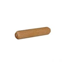 Tourillon strié chanfreiné, bois de hêtre, D6xL40mm, 45 pièces.