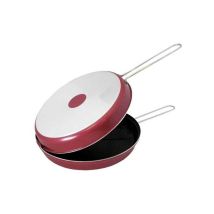 Poêle à omelette 25 cm – Aluminium – Revêtement antiadhésif – Rouge – ZANETTI