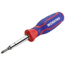 Workpro - Jeu de tournevis PH2, 1/4, PH1, 3/16" (4,8 mm)