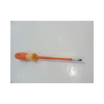 Tournevis cruciforme Phillips 3X100mm isolé 1000V manche bi-matière lame acier chromé decolletée PH0 Derancourt CRU3X100BD