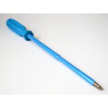 Tournevis cruciforme Phillips 4X150mm isolé 1000V manche bleu lame acier atex ii PH0 Derancourt