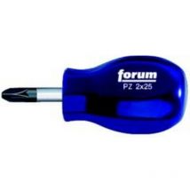 Tournevis cruciforme pz court, Dimensions : pz 2, Long. de la lame 25 mm, Long. totale 79 mm, ø de la lame : 6,0 mm