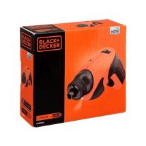 Black&decker - Tournevis Electrique black+decker - Lampe led Intégrée - Embouts de Vissage pz - Marron