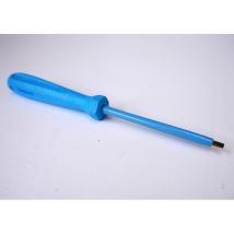 Derancourt - Tournevis Plat 3x0.5x75mm Isolé 1000v Lame Acier Chromé Manche Bleu Atex Ii Pour Vis Tête Fendue