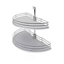 Tourniquet 1/2 lune - Décor : Gris - Diamètre : 660 mm - Largeur de passage mini : 400 mm - Pour caisson de largeur : 800 mm Inoxa Industrie