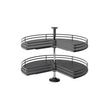 Tourniquet 3/4 rond - Décor : Anthracite - Diamètre : 820 mm - Pour caisson : 900 x 900 mm Inoxa industrie