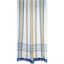 Rideau marseillais tissé Bleu (225 x 140 cm)