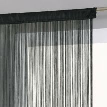 Rideau fil noir 90x200cm Atmosphera Créateur D'intérieur