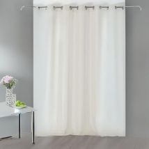 Voilage uni et transparent Naturel 145x350 cm