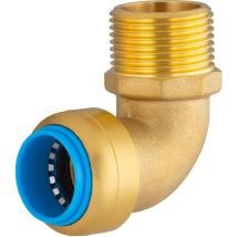 Tout Push - Sans Marque Coude De Filetage Male Laiton D.20 Pour Tube En Multicouc