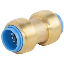 Tout Push - quick plomberie Raccord droit egal diam. 14 mm laiton