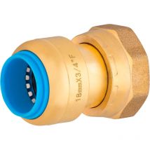 Noyon&thiebault - Raccord automatique universel femelle écrou libre tout push Ø18 - F20x27 (3/4)