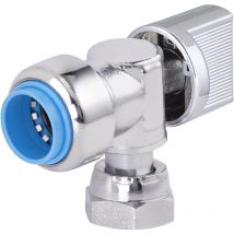 Robinet wc équerre 1/4 tour automatique universel Tout Push 16 - F3/8