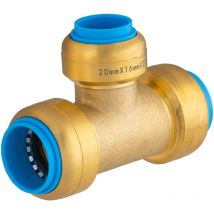 Té réduit automatique universel Tout Push 20 - Ø16 - Ø20