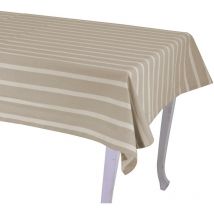 Tovaglia pop righe beige rettangolare cm140x240