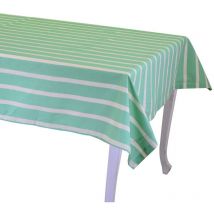 Tovaglia pop righe verde acqua rettangolare cm140x240