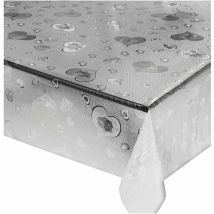 Tovaglia Trasparente Antimacchia Moderna Plastificata Lucida Copritavolo Pvc Dis.E - 140x260 cm