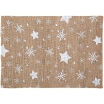 Tovaglietta di juta a stella 40 x 30 cm - Feeric lights & christmas