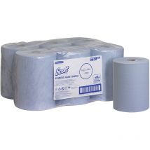 Scott slimroll Asciugamani 6658 - 6 rotoli da 165 m, 1 velo, colore azzurro
