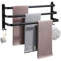 Towel hanger with 3 sections and 4 hooks black 82393141 82393141 82393141 82393141 82393141