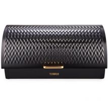 Empire Roll Top Bread Bin Black - Tower