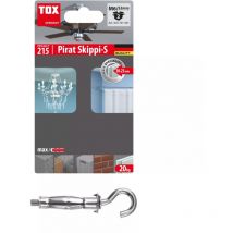 035701521 - Blister de 2 bouchons métalliques pour espaces creux acrobat M5x52 s mm + crochet mhd-hr - TOX