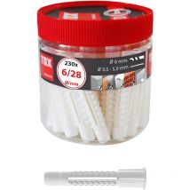 016260021 - Flacon de 230 bouchons universels 6 x 28 mm - TOX